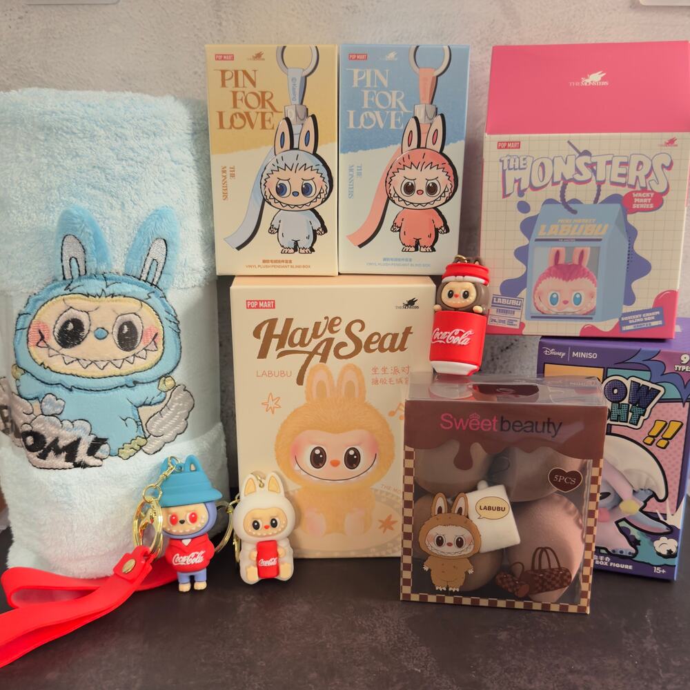 Labubu & Stitch Bundle- Gift Set- All Sealed Boxes-NEW